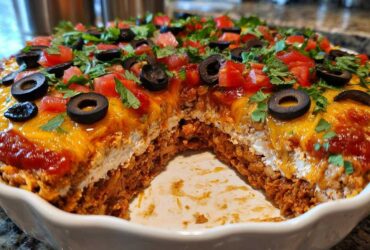 Mexican Mess Bean Dip