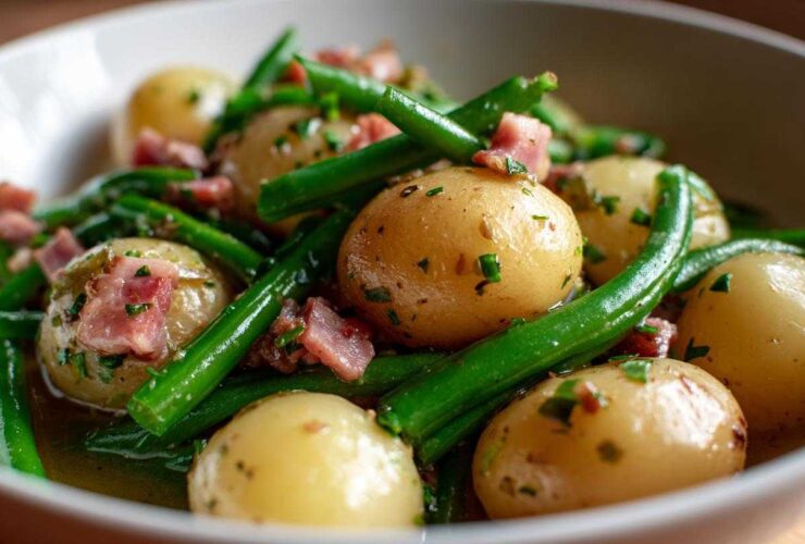 New Potatoes, Green Beans & Ham