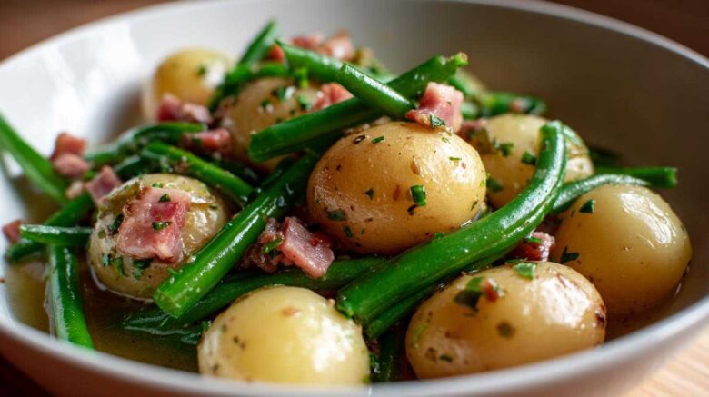 New Potatoes, Green Beans & Ham