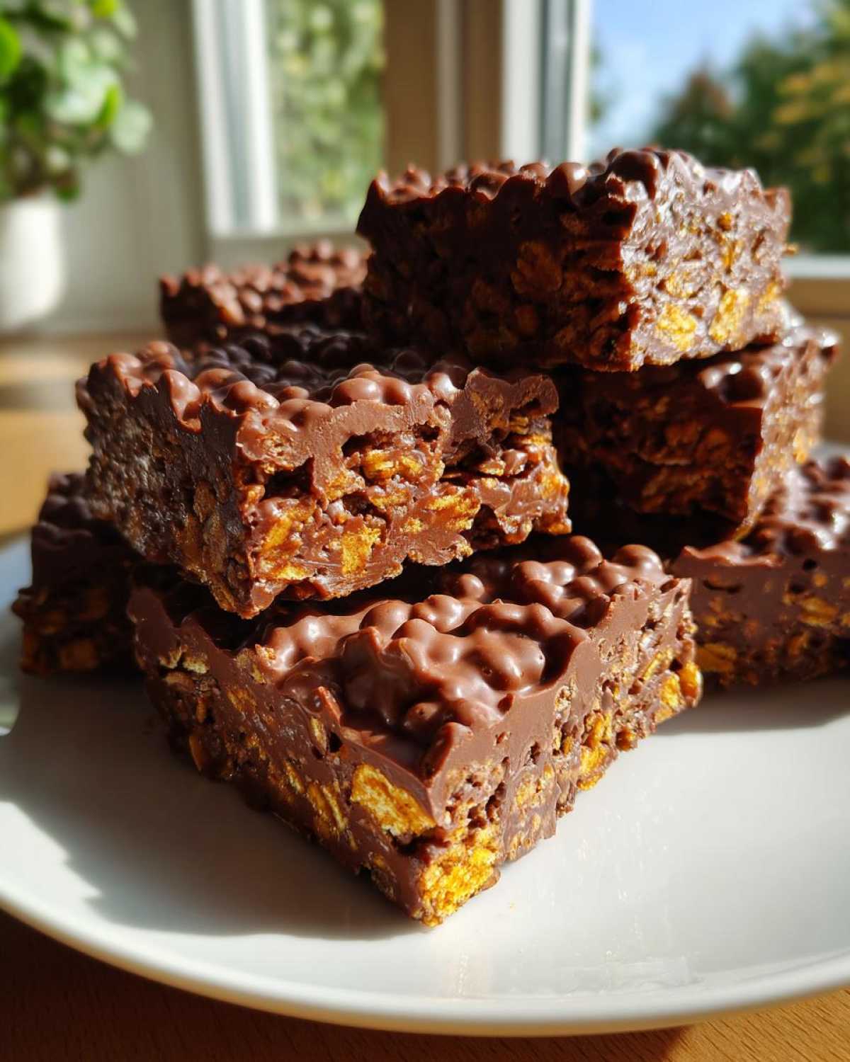 No-Bake Chocolate Cornflake Bars - detail 1