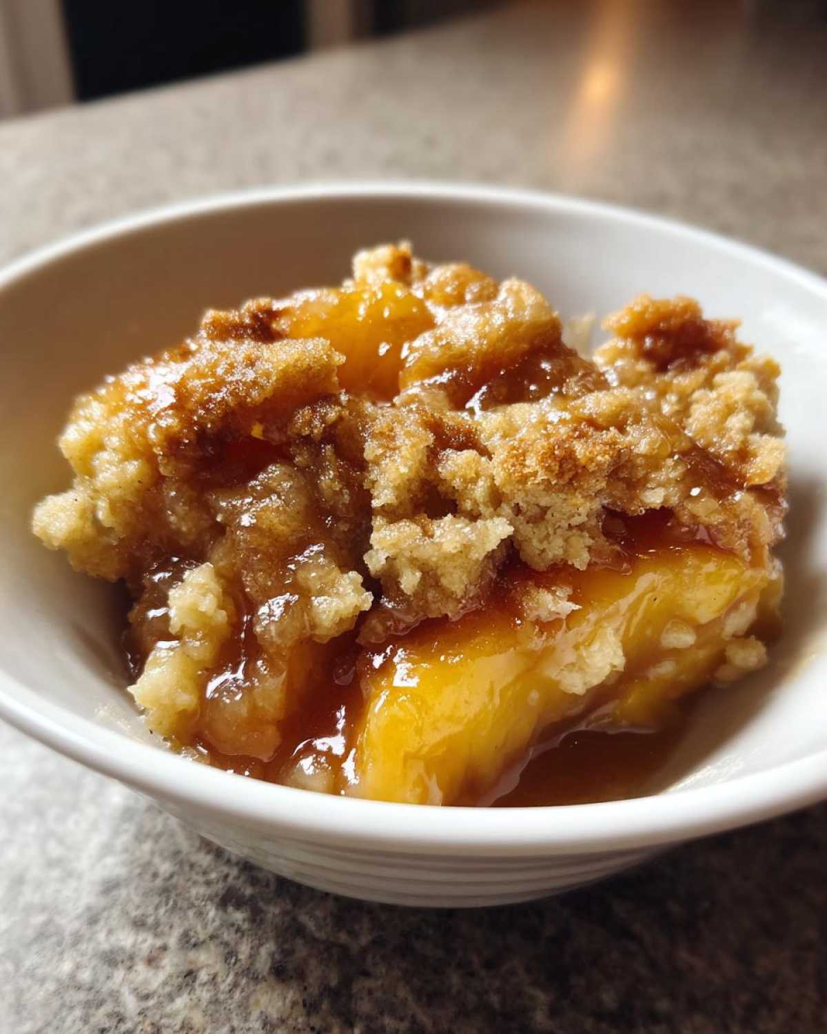 Peach Cobbler Dump Cake - detail 1