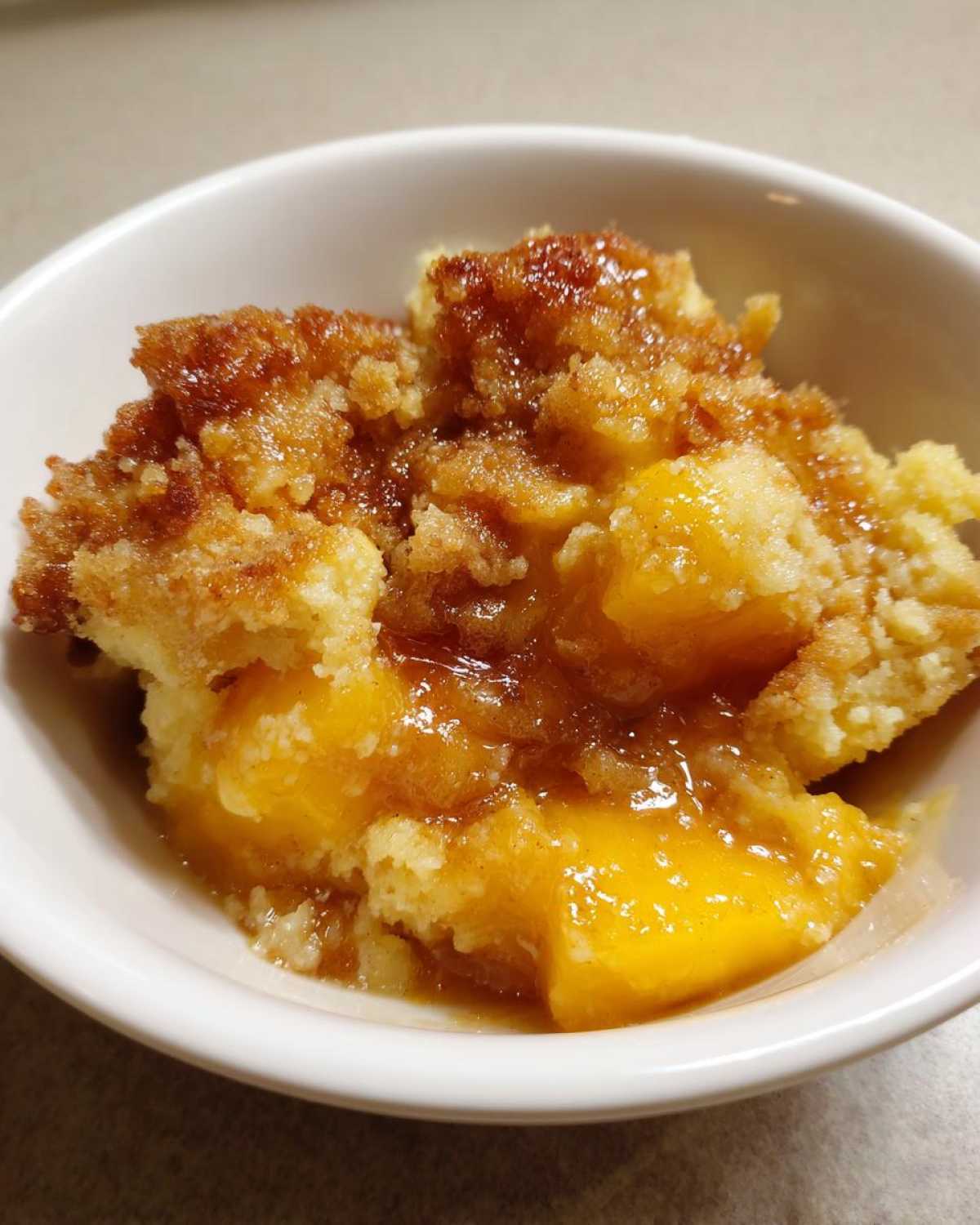 Peach Cobbler Dump Cake - detail 2