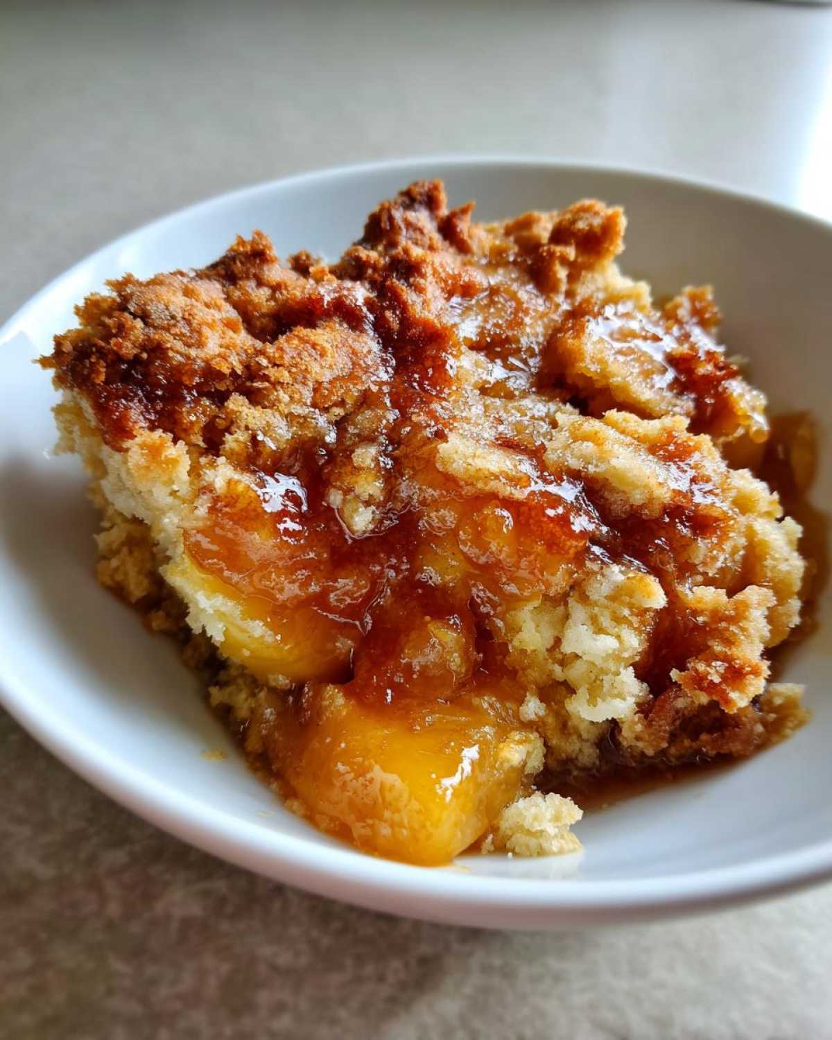 Peach Cobbler Dump Cake - detail 3
