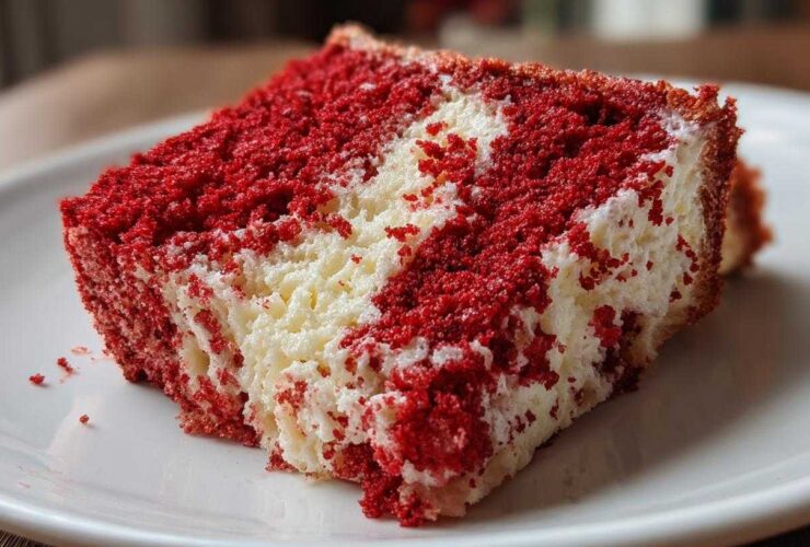 Red Velvet Angel Food Cake