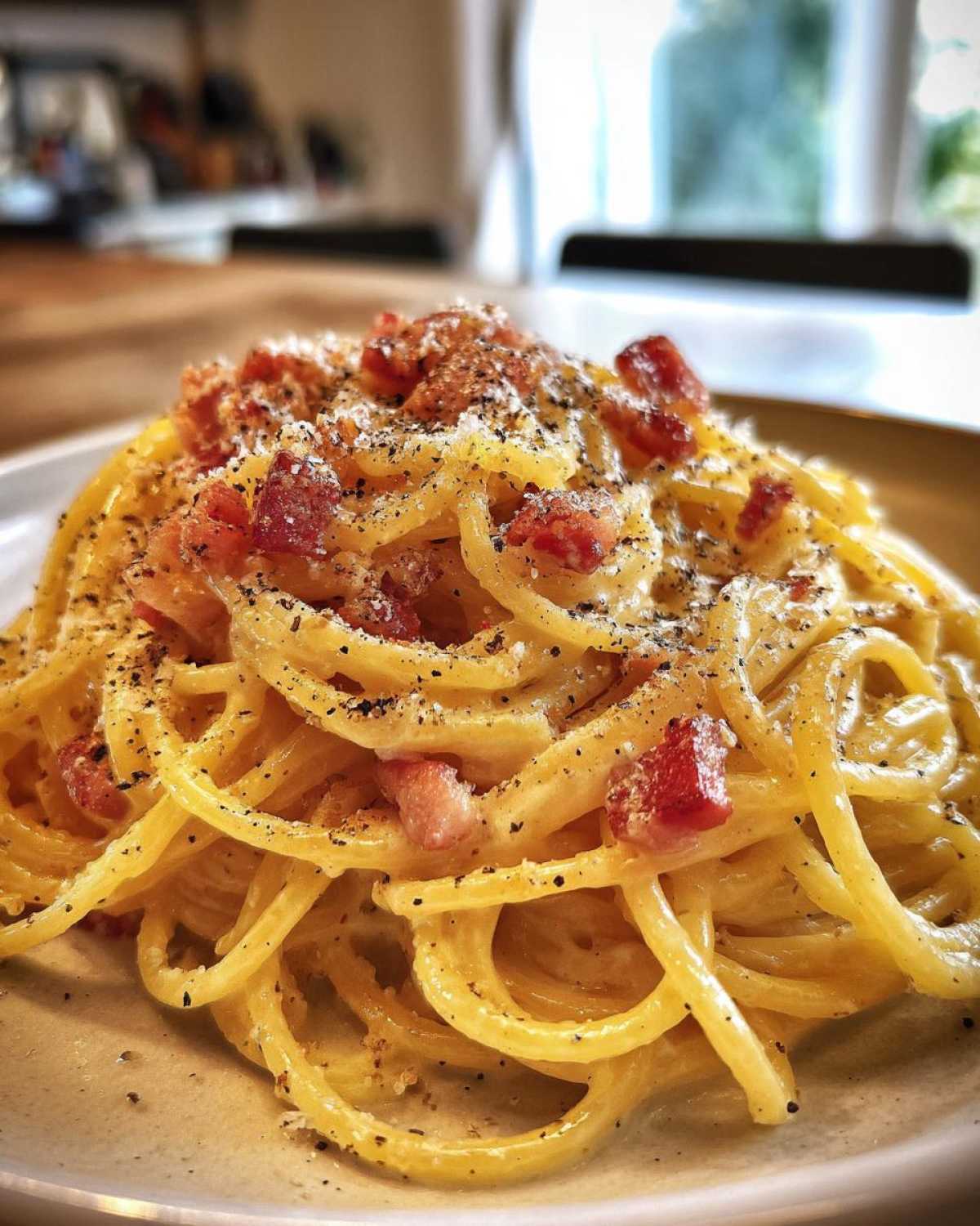 Spaghetti Carbonara - detail 1