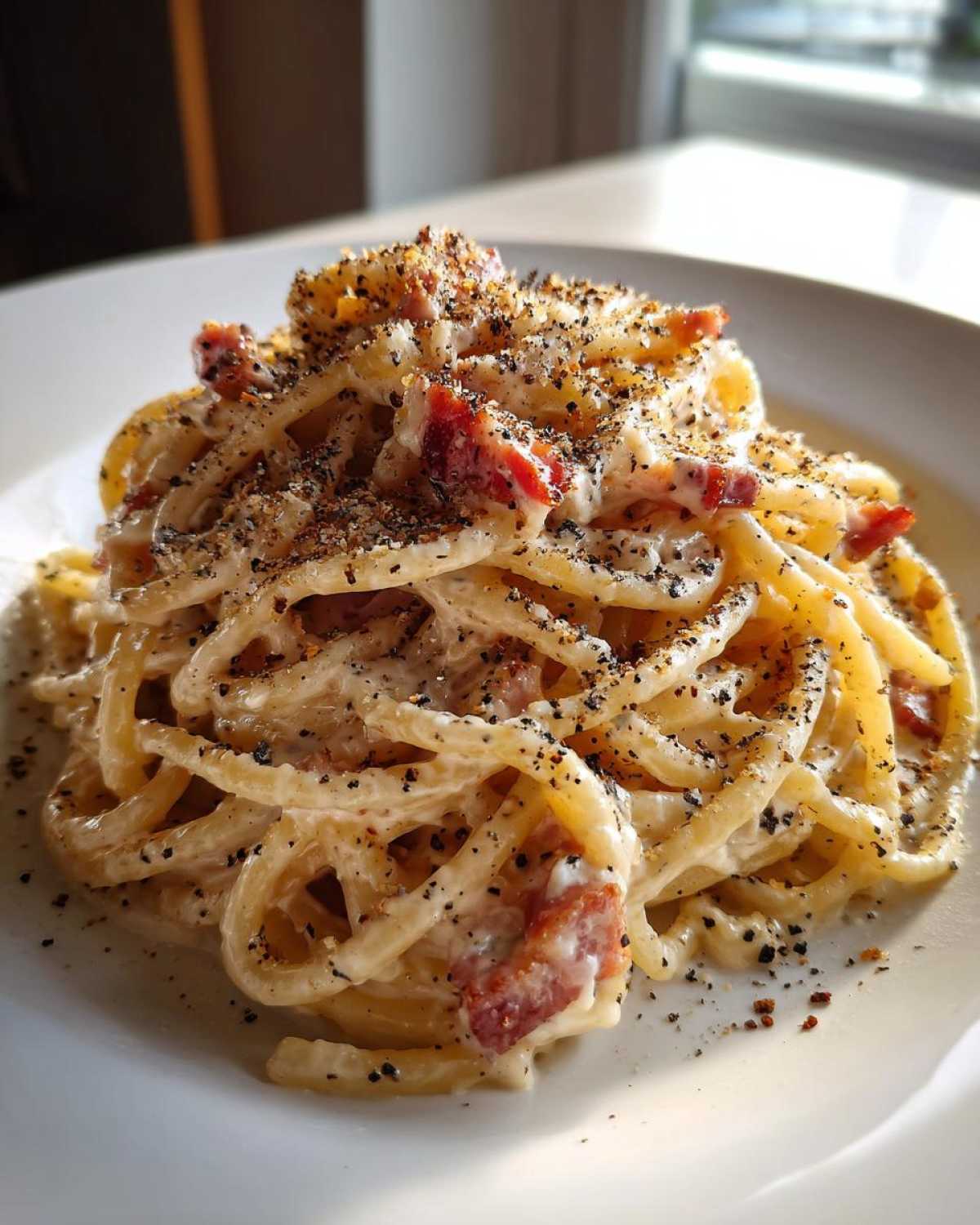 Spaghetti Carbonara - detail 2