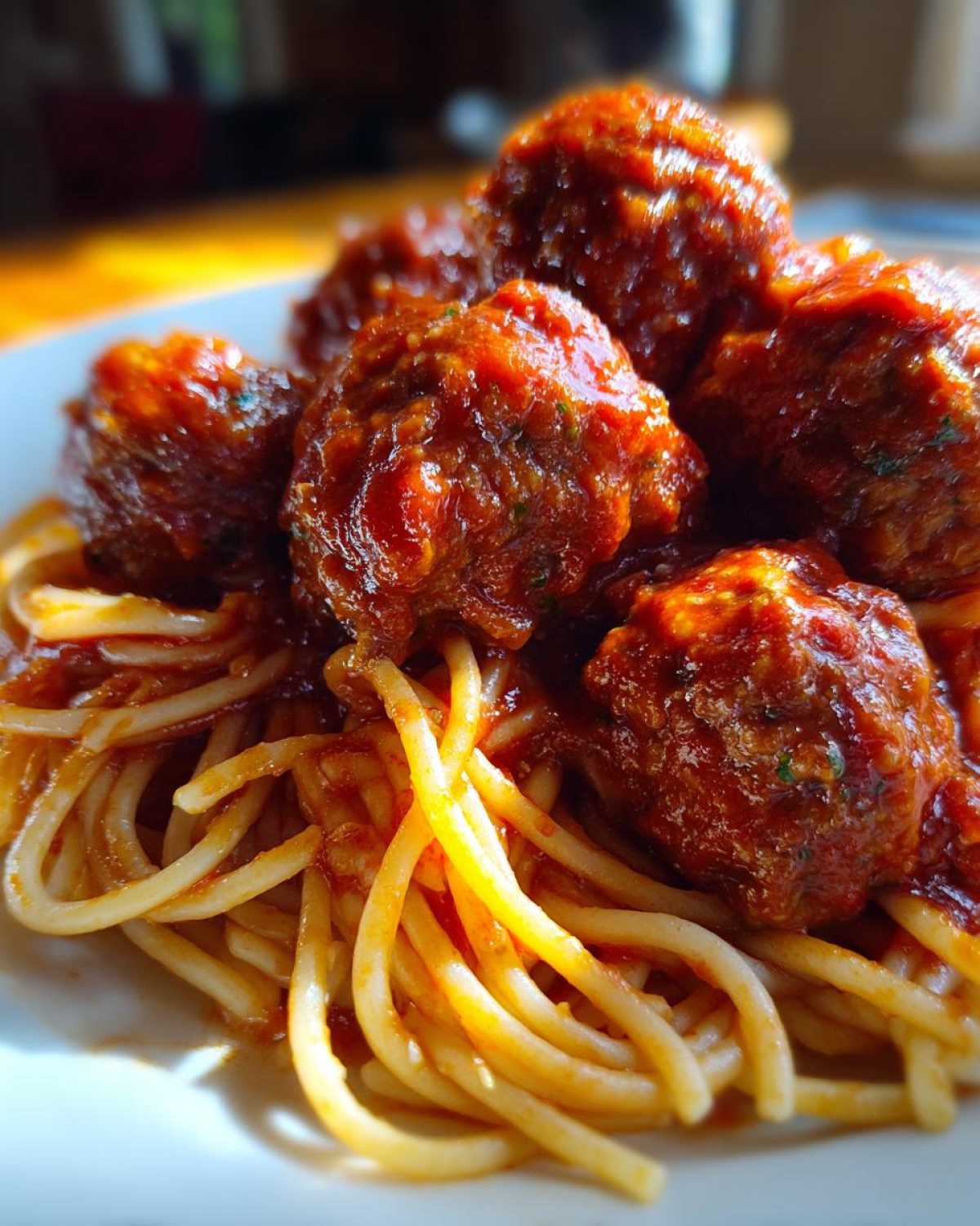 Spaghetti and Meatballs - detail 1