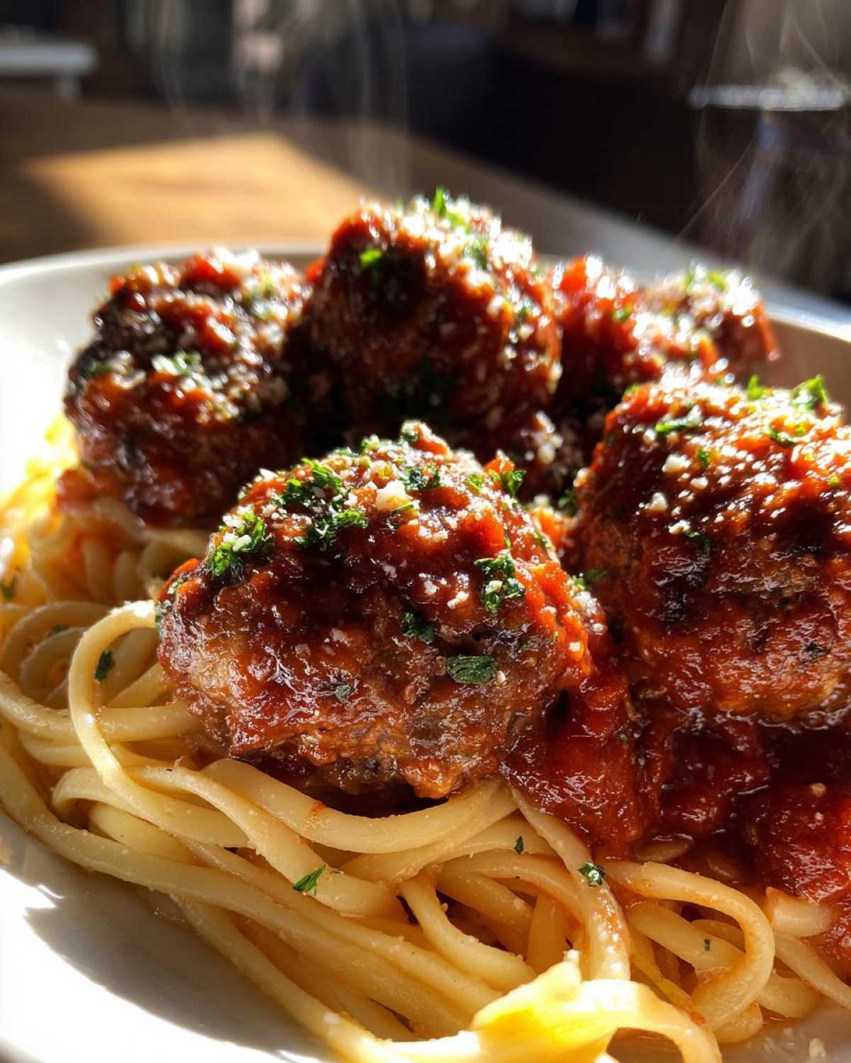 Spaghetti and Meatballs - detail 3