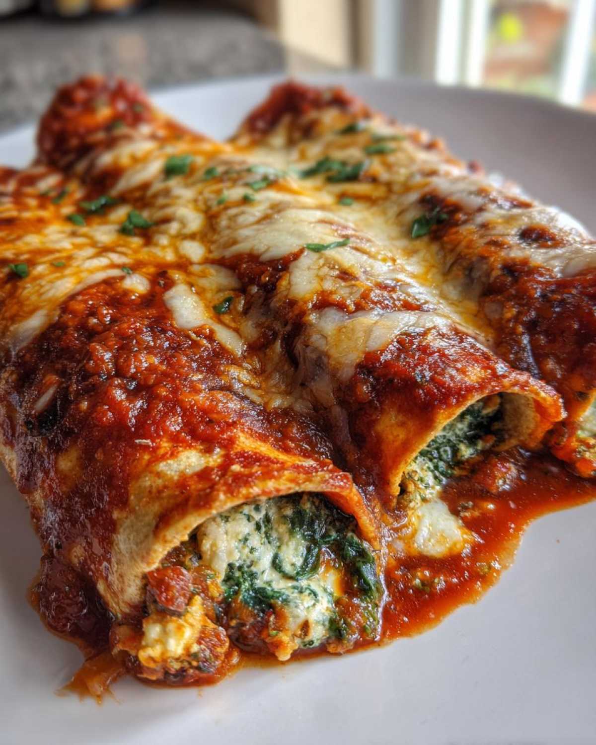 Spinach Enchiladas - detail 1