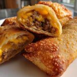 Air Fryer Cheeseburger Egg Rolls