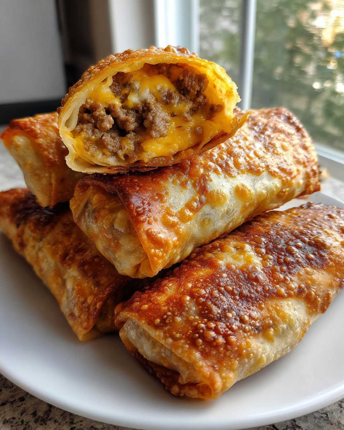 Air Fryer Cheeseburger Egg Rolls - detail 4