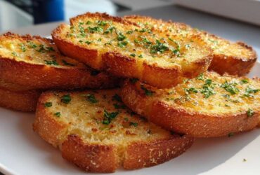 Air Fryer Garlic Bread Toasts