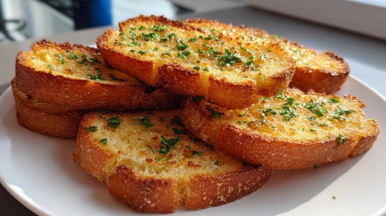 Air Fryer Garlic Bread Toasts