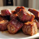Air Fryer Garlic Steak Bites