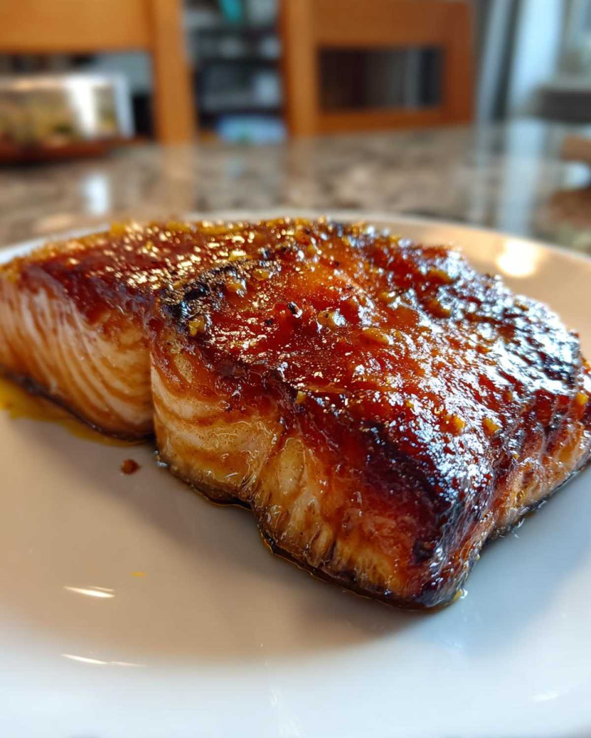 Air Fryer Honey Mustard Salmon - detail 4