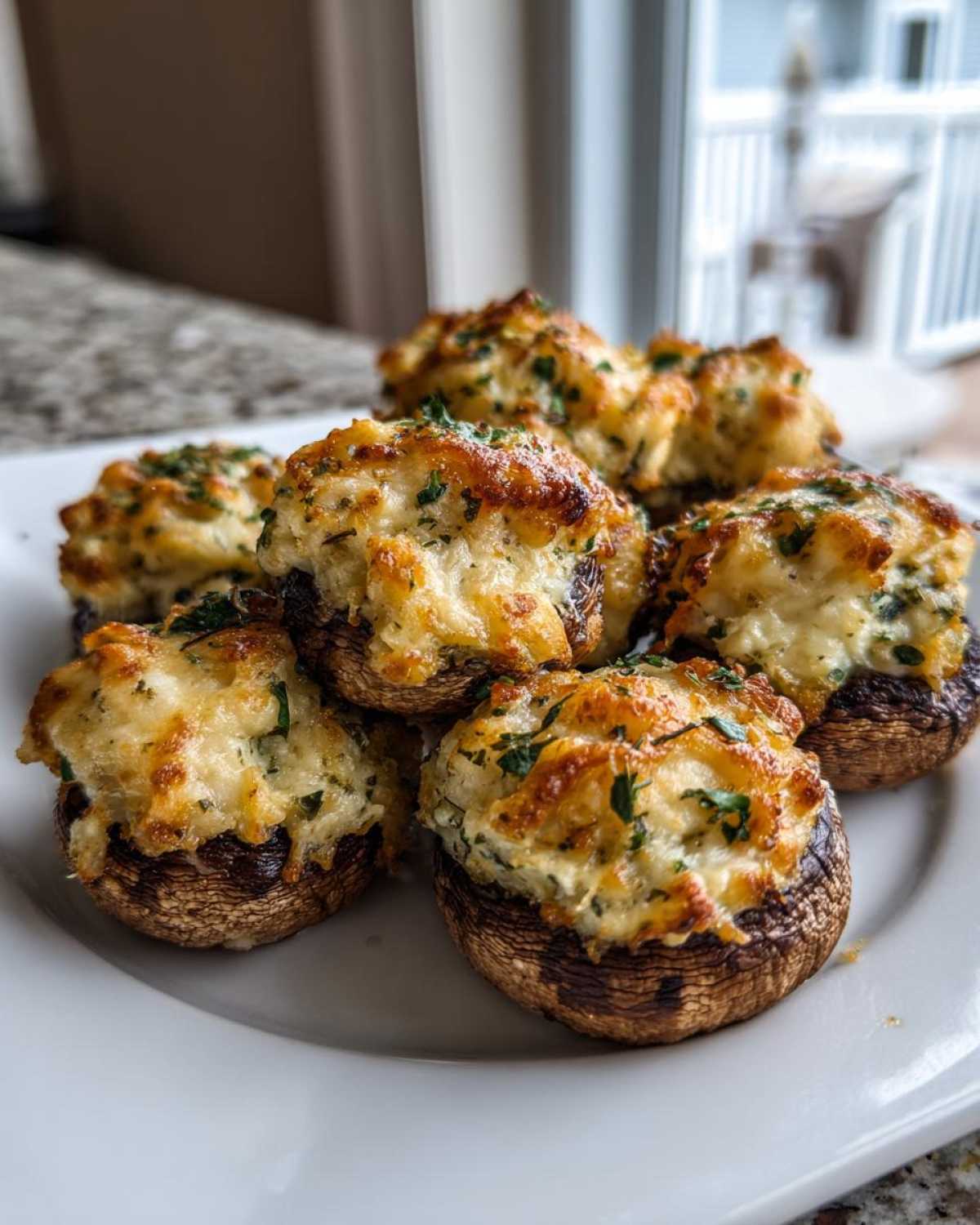 Air Fryer Stuffed Mushrooms - detail 1