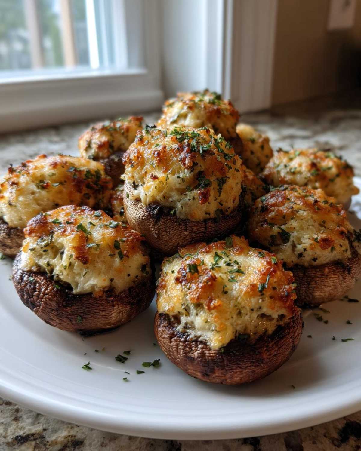 Air Fryer Stuffed Mushrooms - detail 3