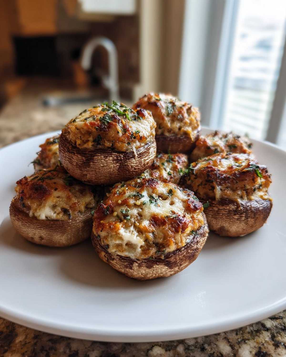 Air Fryer Stuffed Mushrooms - detail 4
