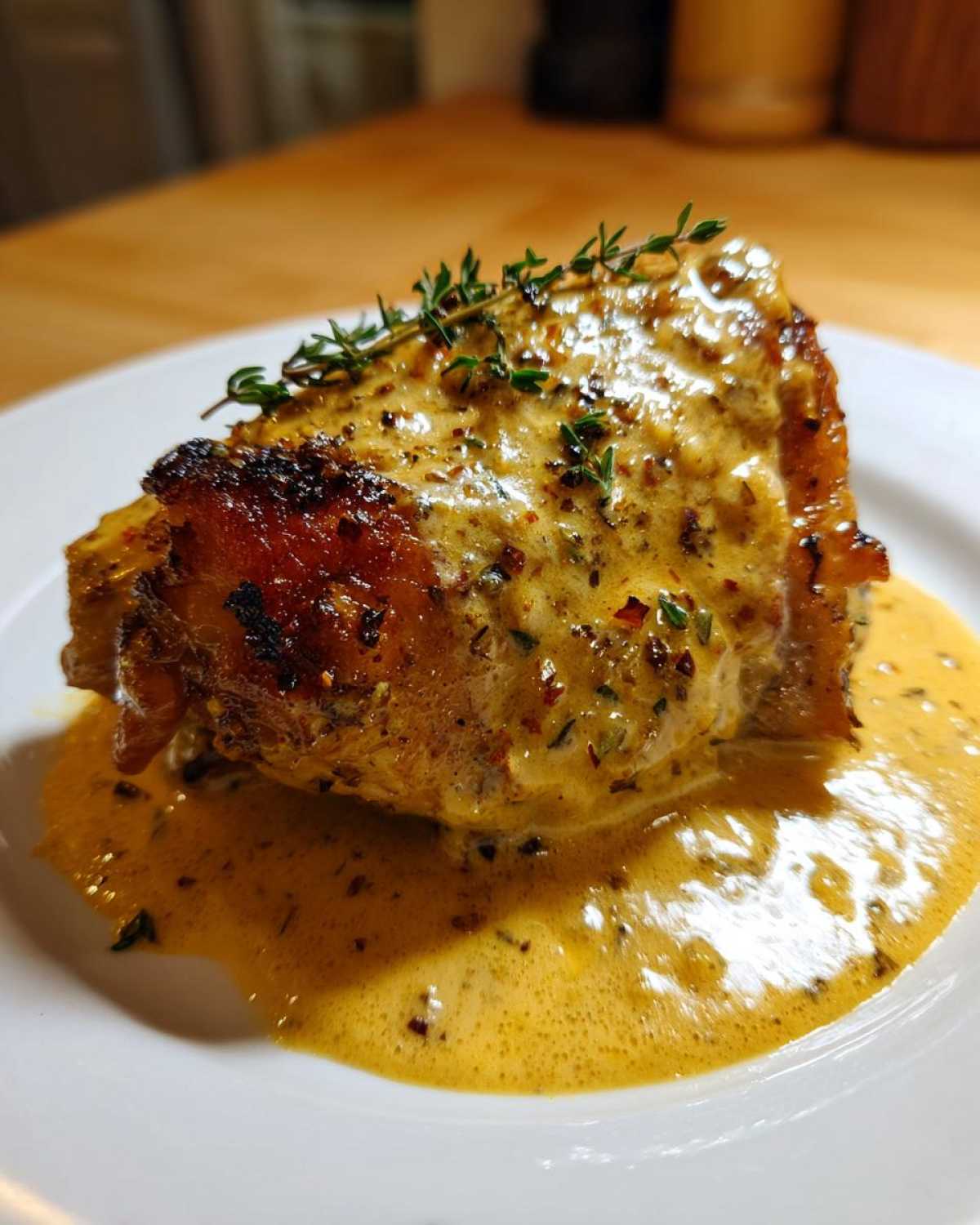 Baked Creamy Dijon Chicken Thighs - detail 1
