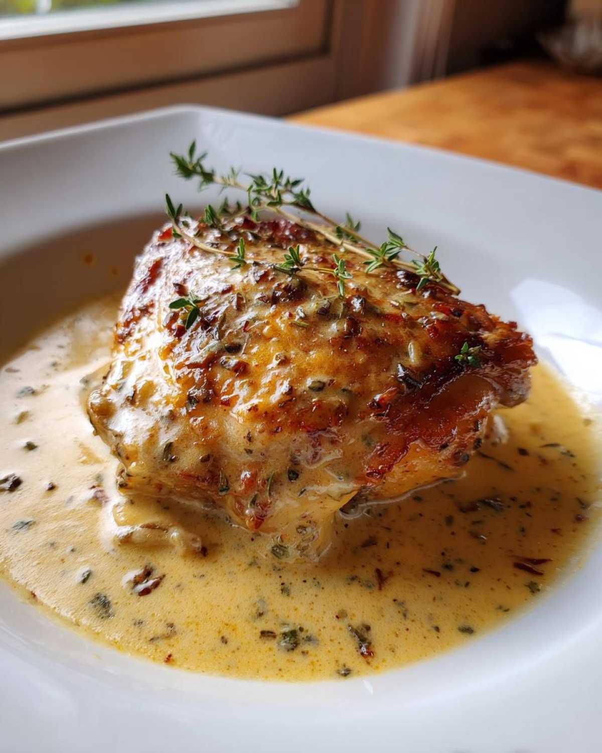 Baked Creamy Dijon Chicken Thighs - detail 2