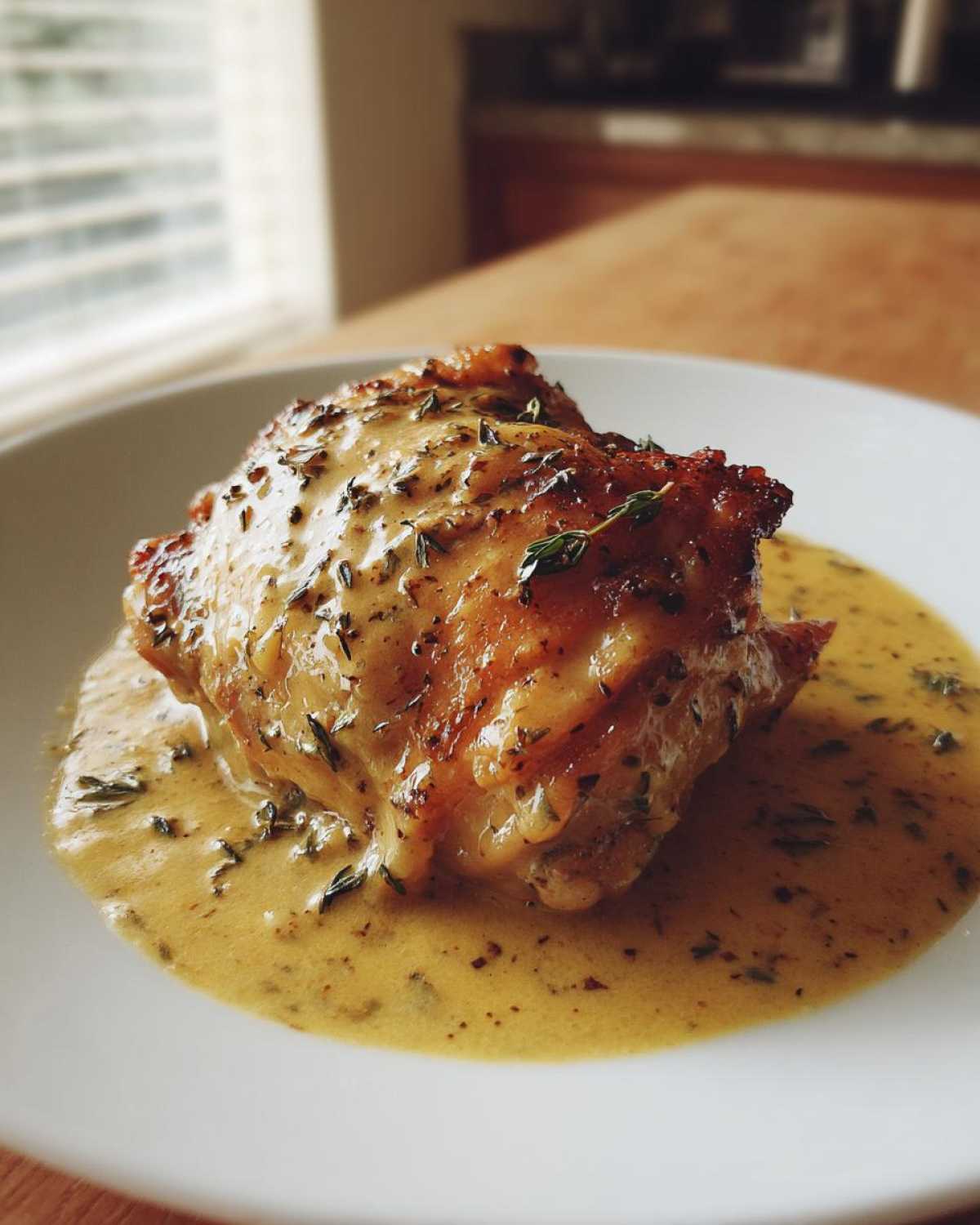 Baked Creamy Dijon Chicken Thighs - detail 3