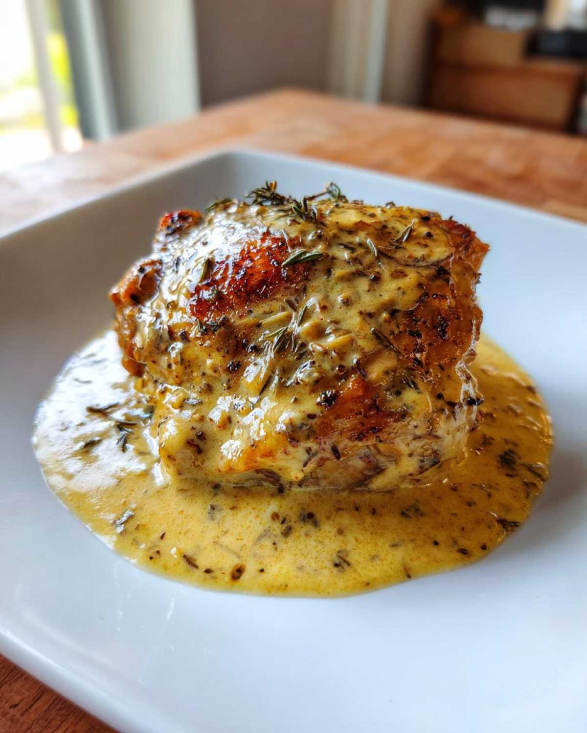 Baked Creamy Dijon Chicken Thighs - detail 4