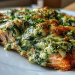 Baked Creamy Spinach Salmon