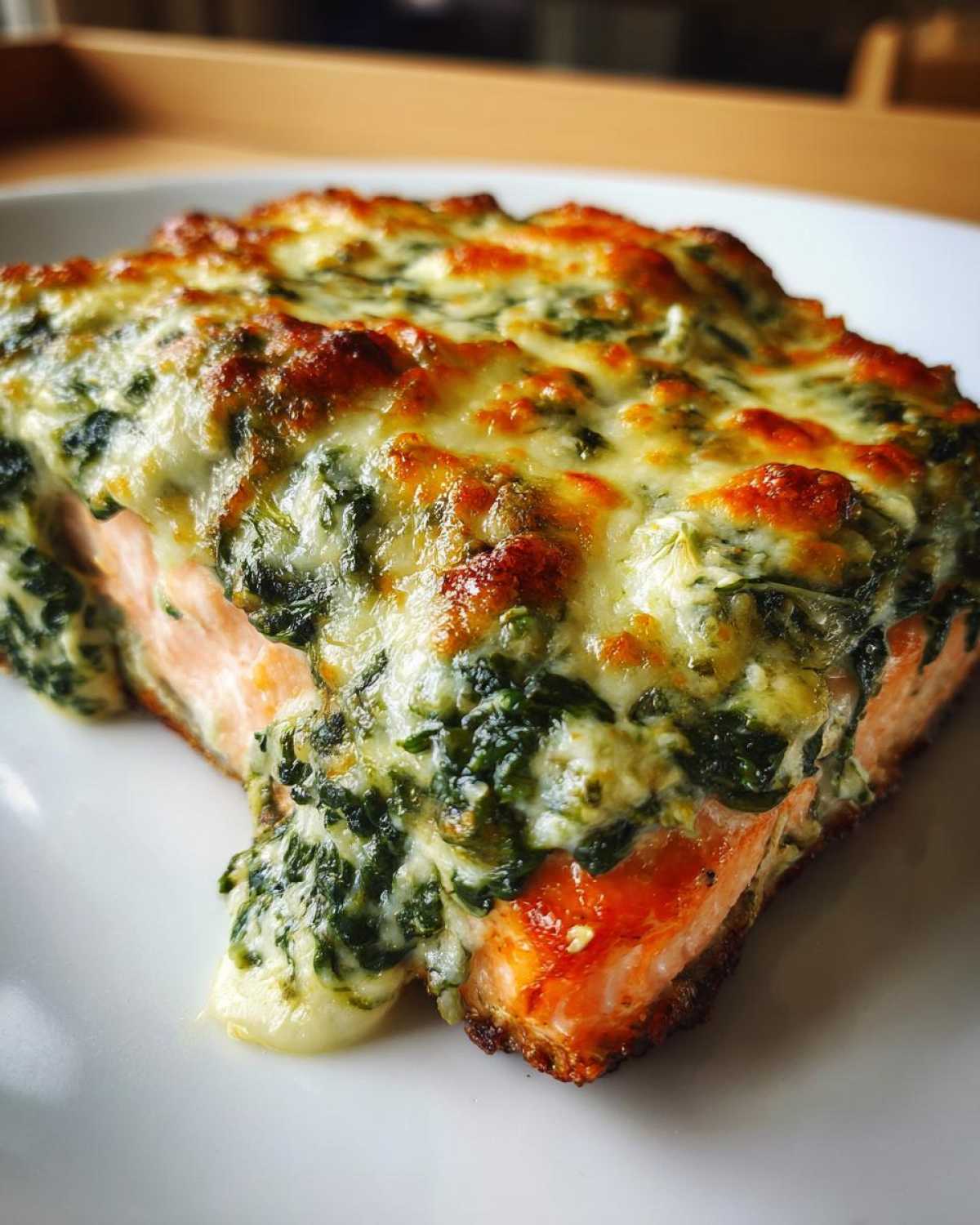 Baked Creamy Spinach Salmon - detail 1
