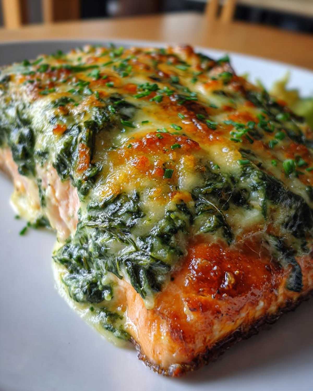 Baked Creamy Spinach Salmon - detail 3