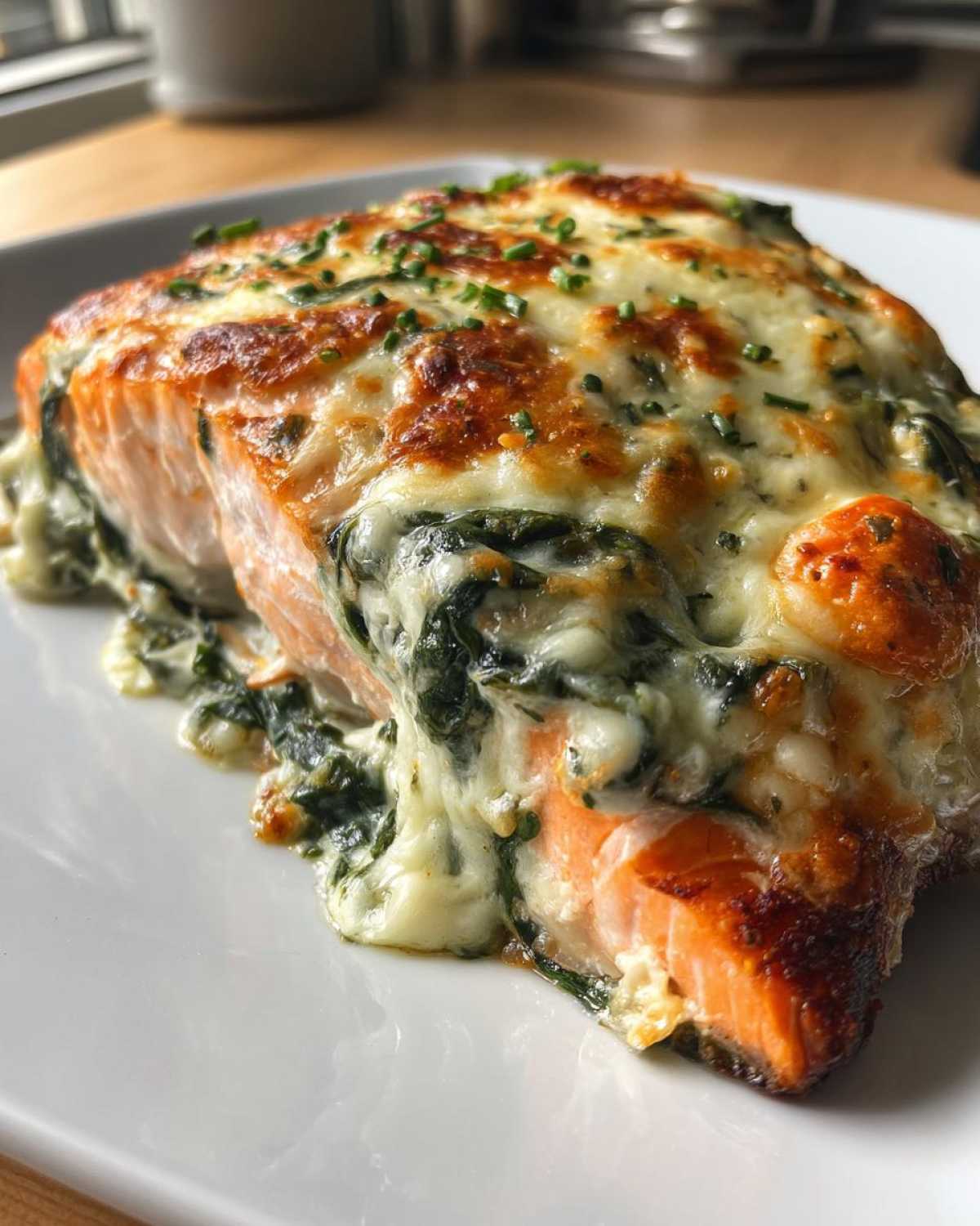 Baked Creamy Spinach Salmon - detail 4