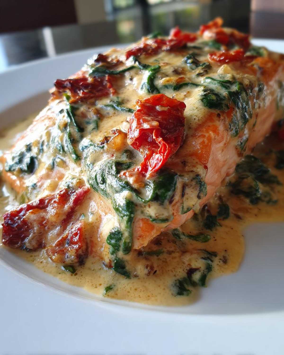 Baked Creamy Tuscan Salmon - detail 2