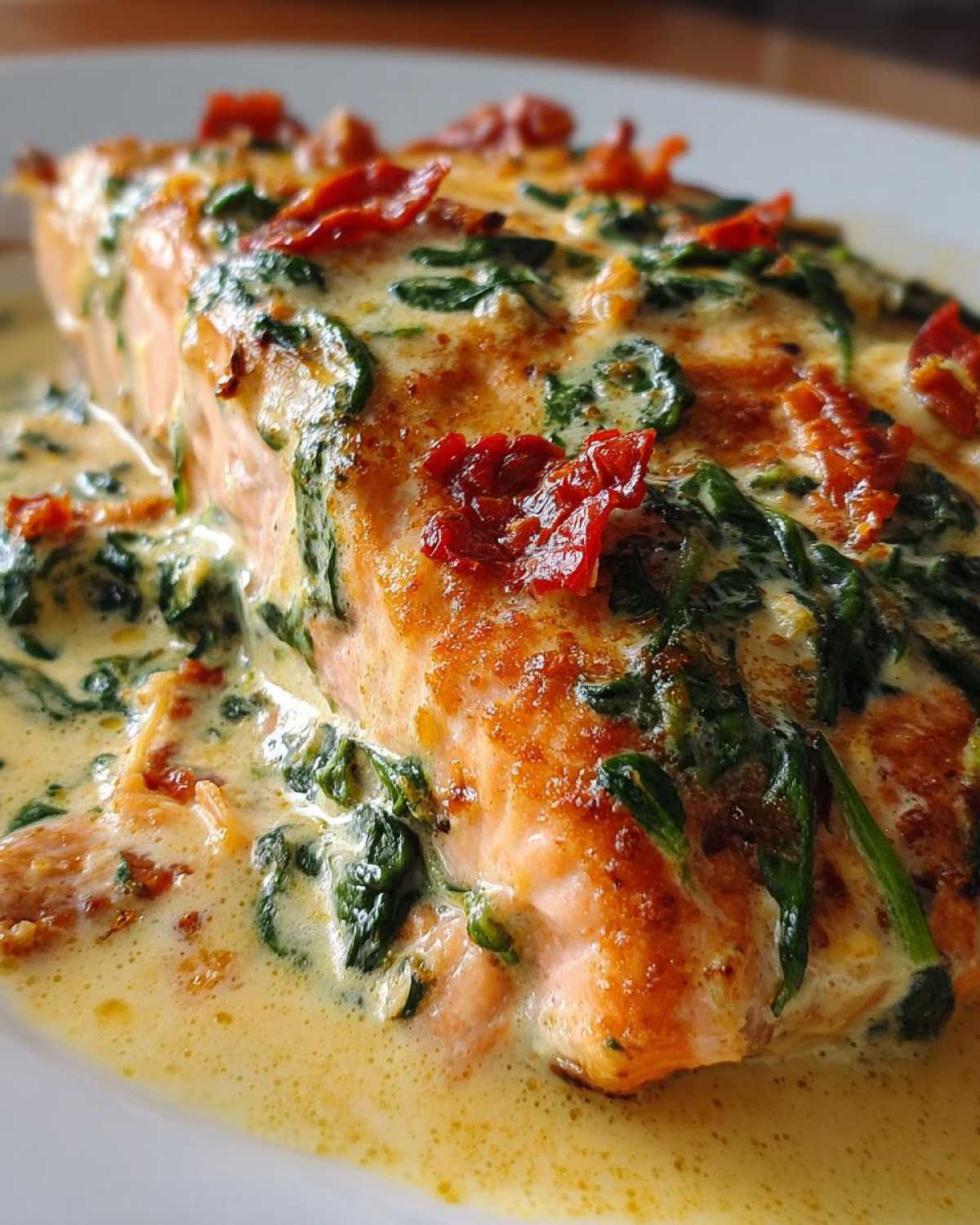 Baked Creamy Tuscan Salmon - detail 4