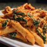 Baked Feta Pasta with Spinach