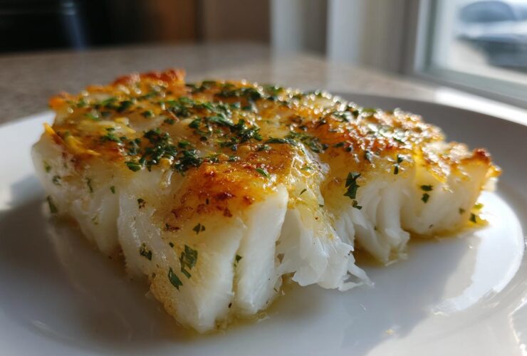 Baked Garlic Butter Cod
