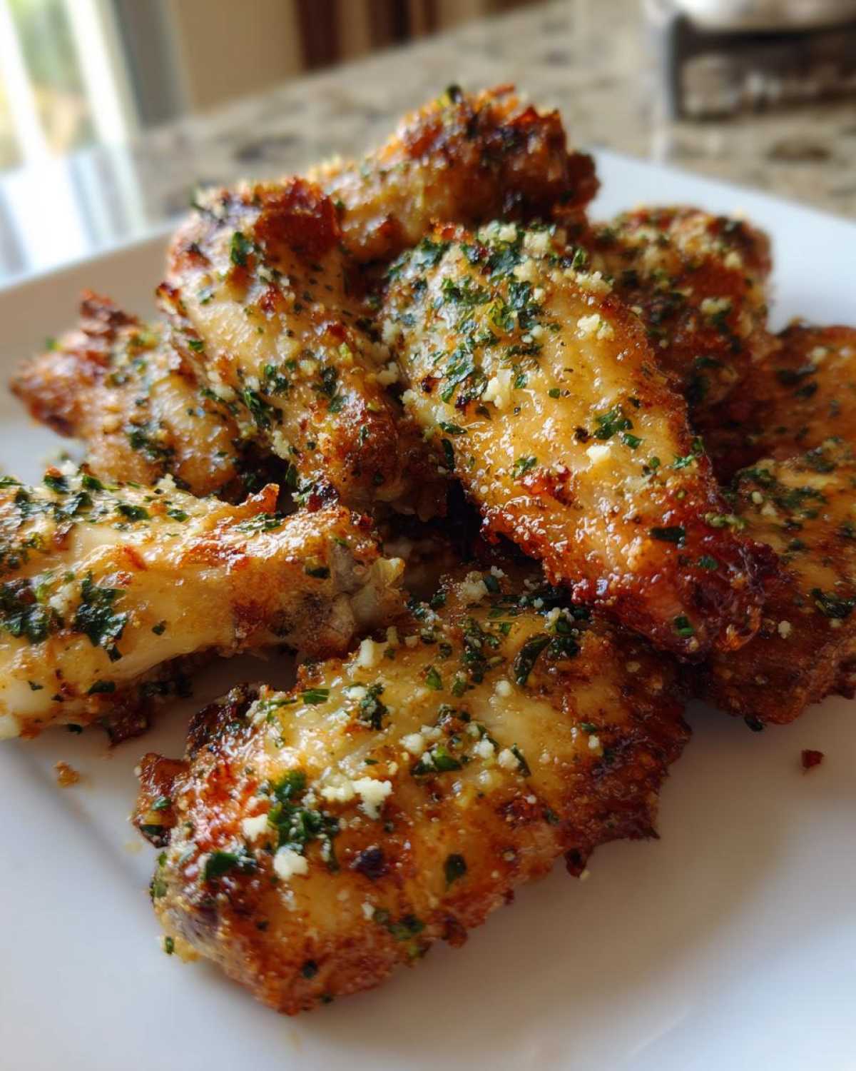Baked Garlic Parmesan Wings - detail 1