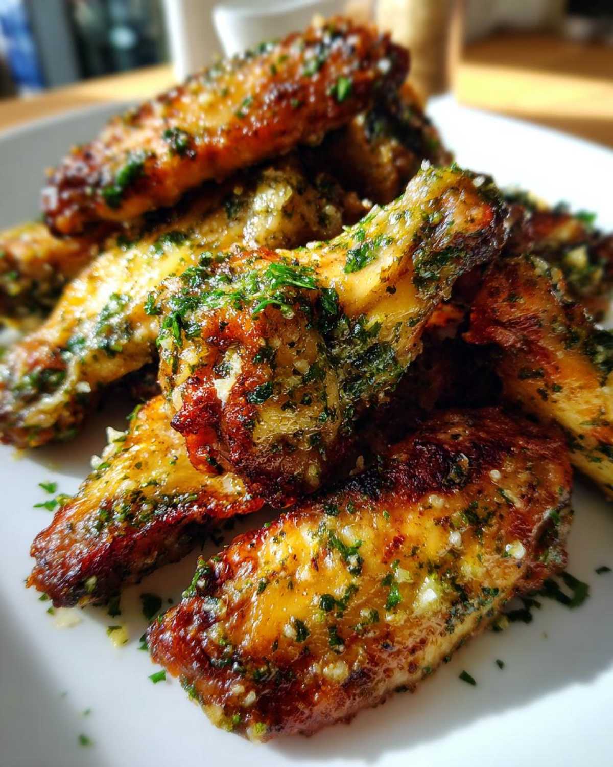 Baked Garlic Parmesan Wings - detail 2