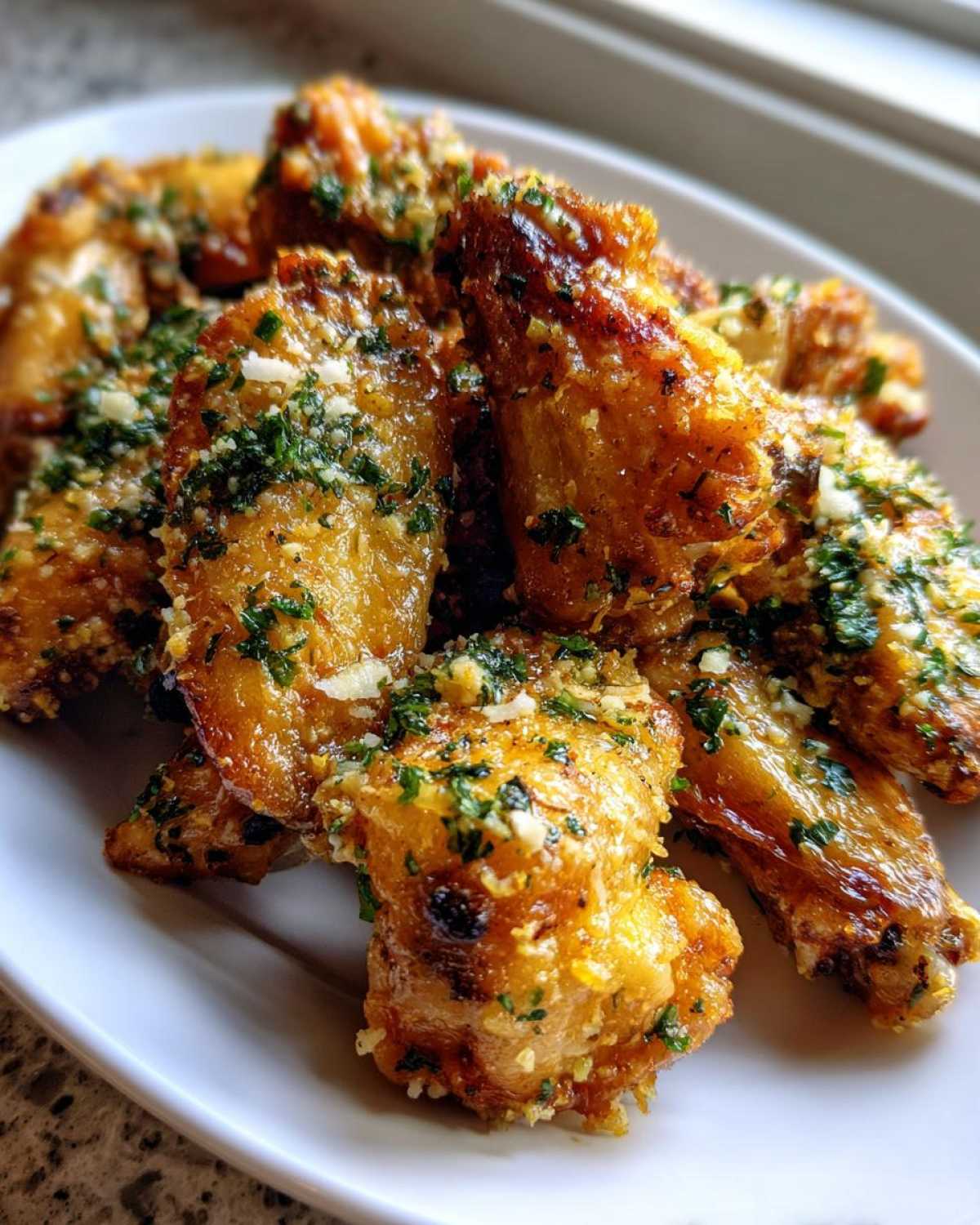 Baked Garlic Parmesan Wings - detail 3