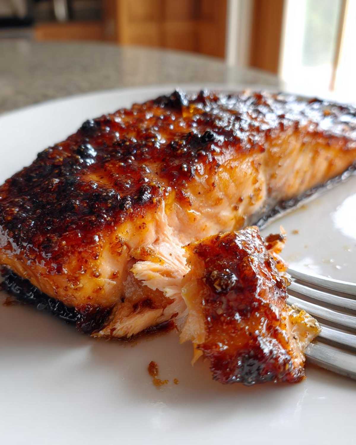 Baked Maple Dijon Salmon - detail 2