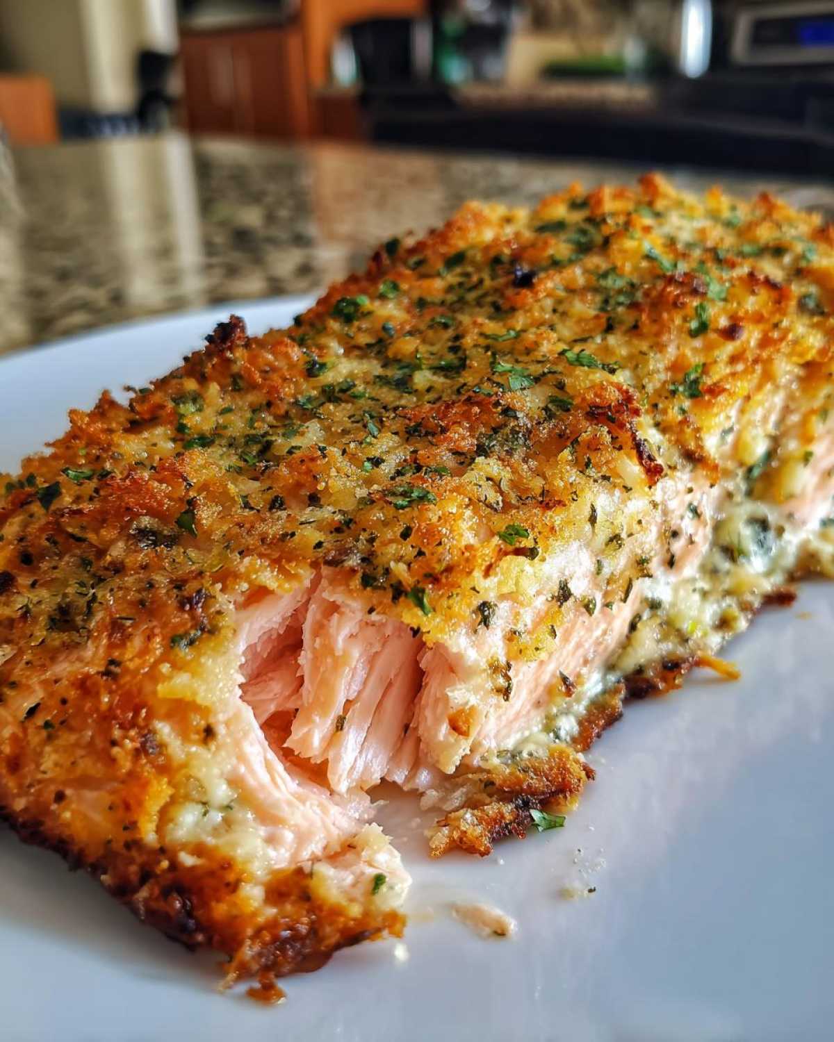 Baked Parmesan Crusted Salmon - detail 1