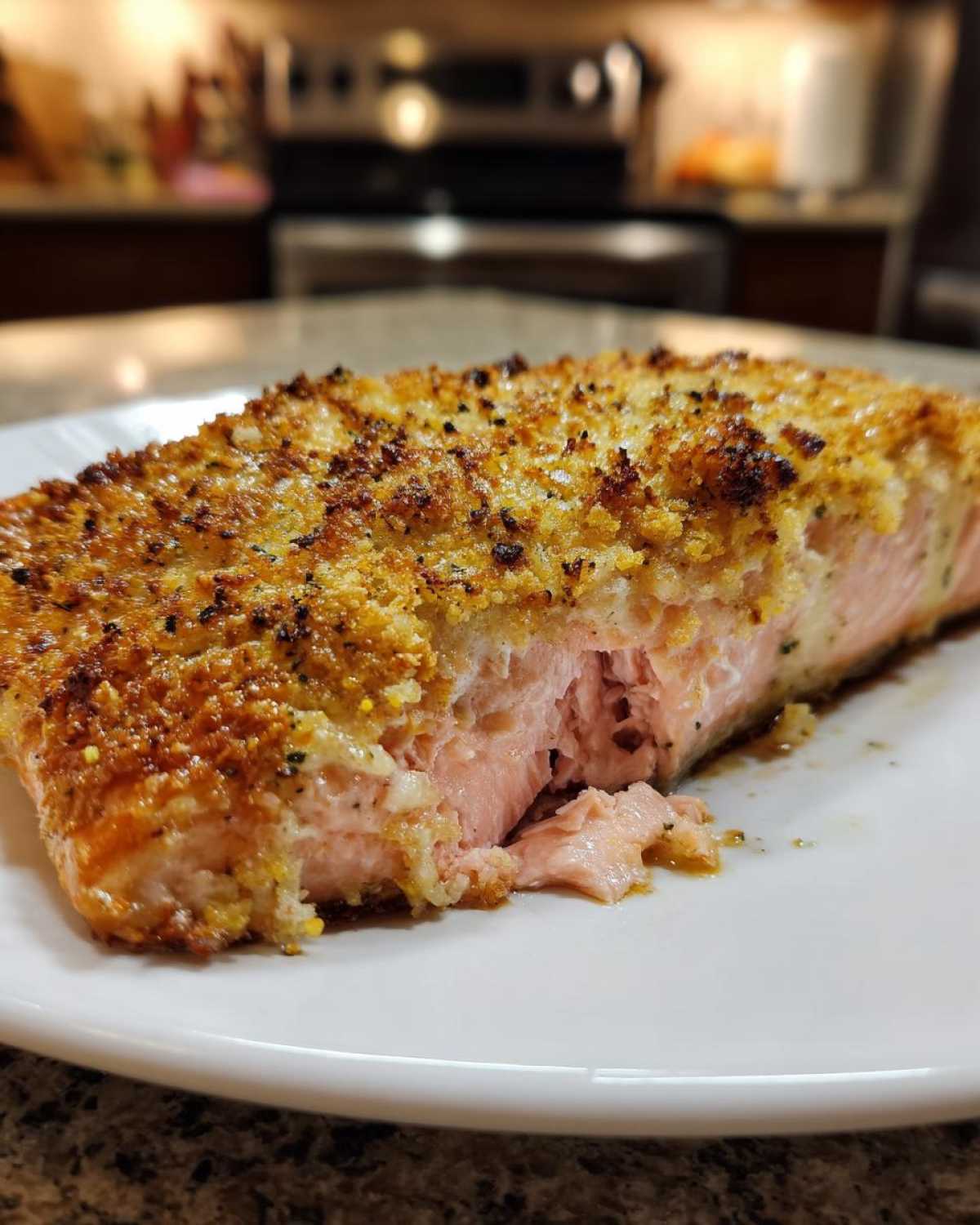 Baked Parmesan Crusted Salmon - detail 2