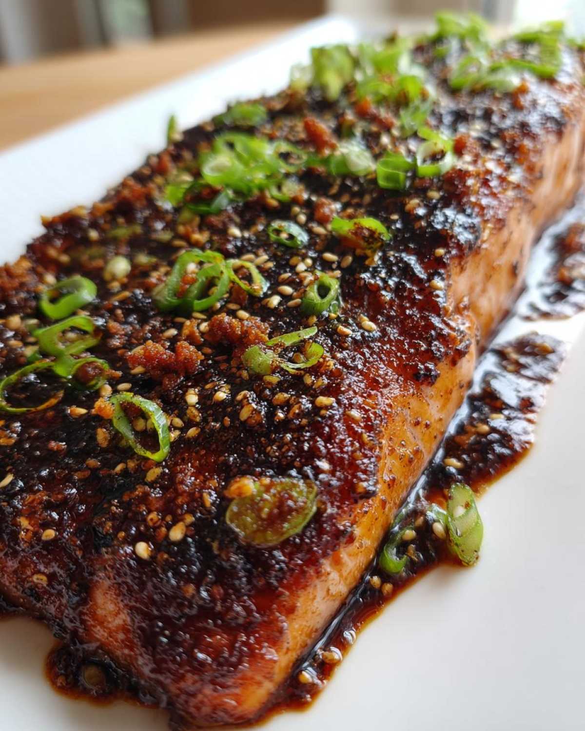Baked Teriyaki Salmon - detail 1