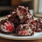 Chocolate Covered Strawberry Yogurt Clusters