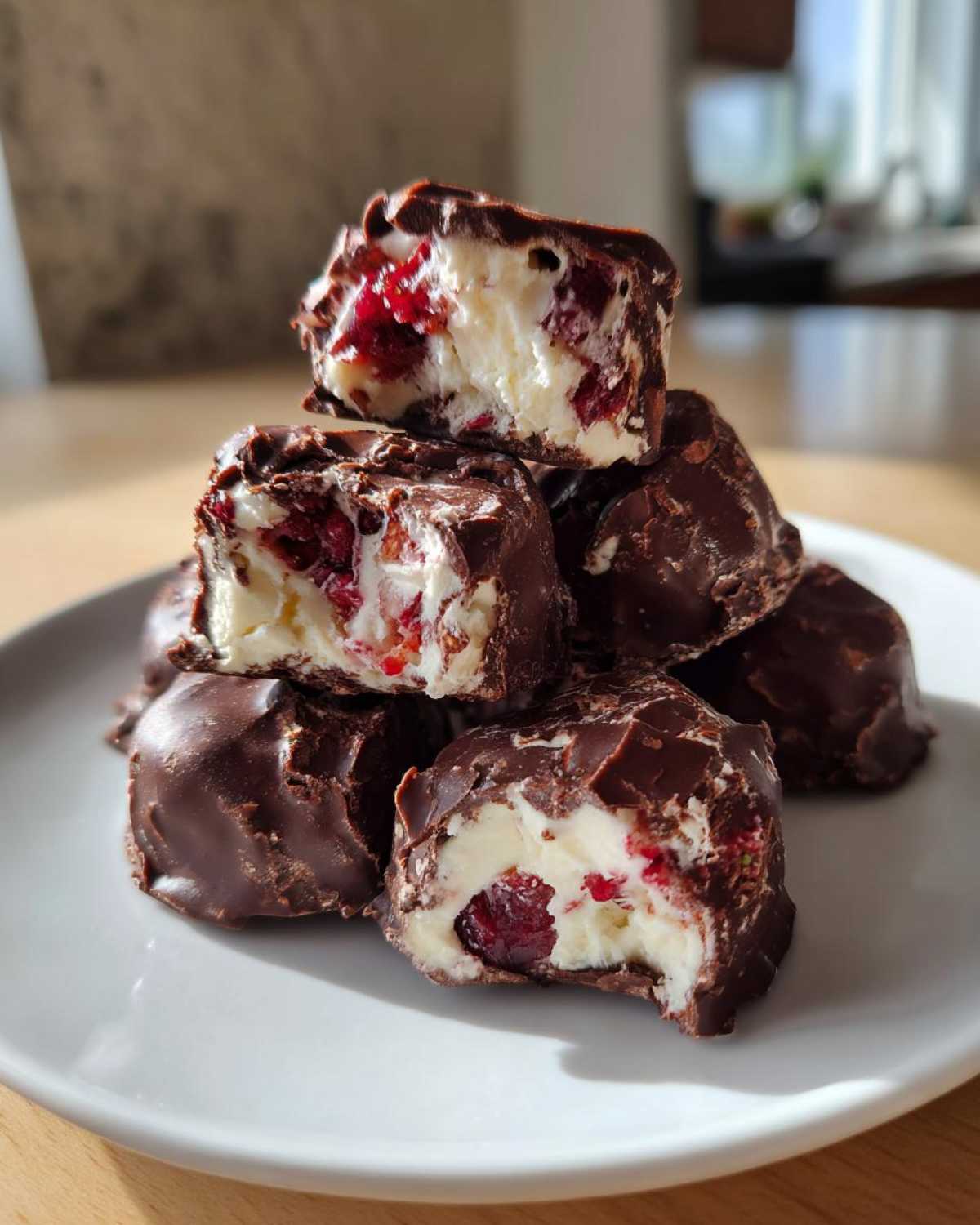 Chocolate Covered Strawberry Yogurt Clusters - detail 4