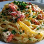 Creamy Garlic Butter Lobster Pasta