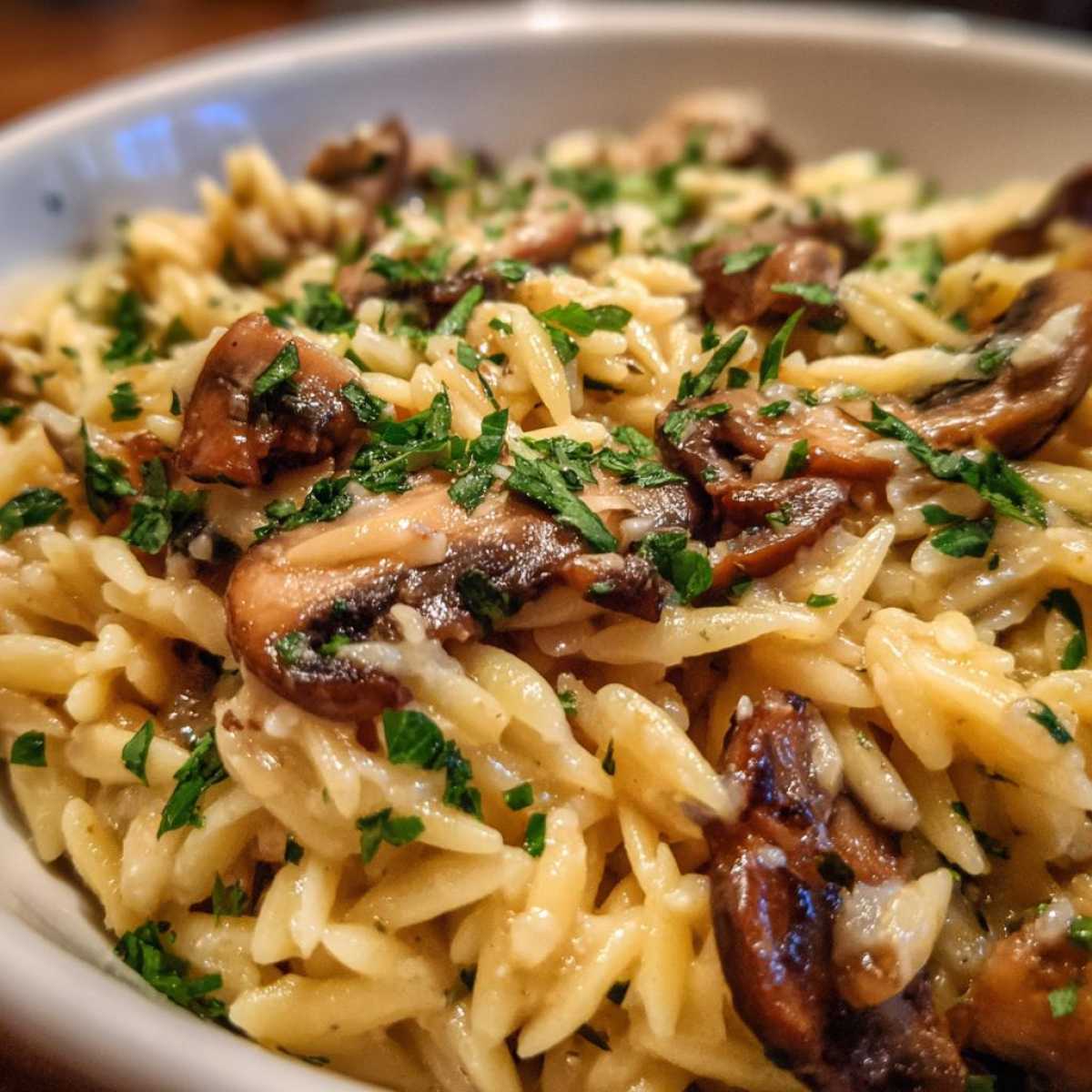 Creamy Mushroom Orzo - detail 2