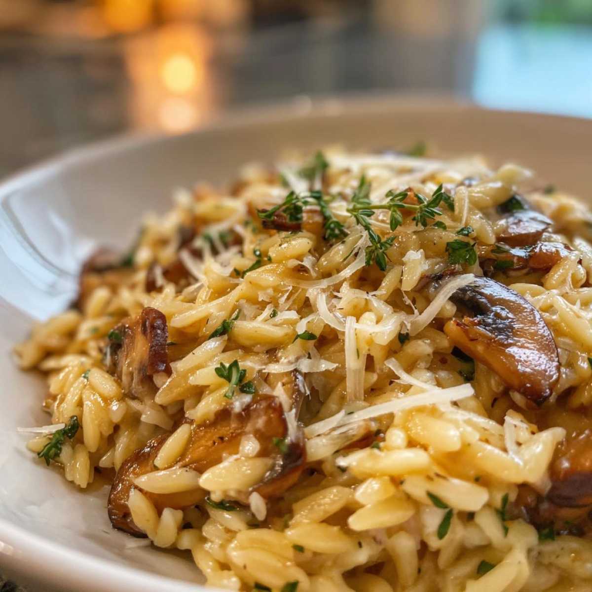 Creamy Mushroom Orzo - detail 3