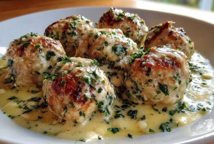 Creamy Parmesan Chicken Meatballs