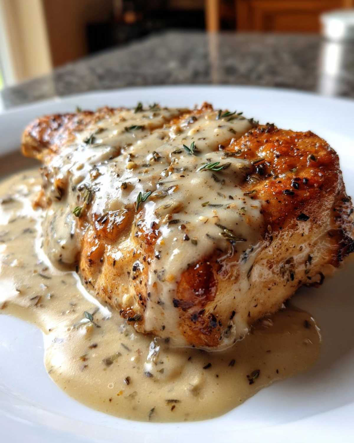 Creamy Smothered Chicken - detail 2