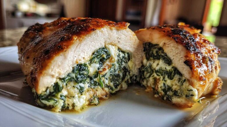 Creamy Spinach Stuffed Chicken