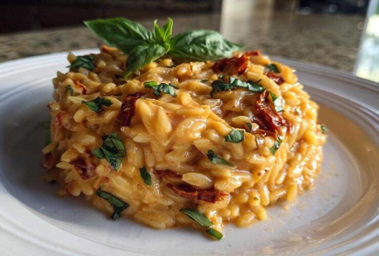Creamy Sun-Dried Tomato Orzo
